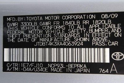 2010 Toyota Yaris Base