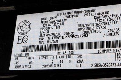 2023 Ford F-150 XLT 4WD SuperCrew 5.5' Box