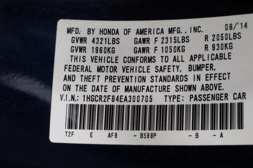 2014 Honda Accord Sedan EX-L CVT PZEV