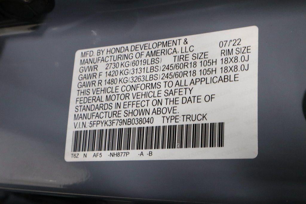 2022 Honda Ridgeline RTL-E AWD