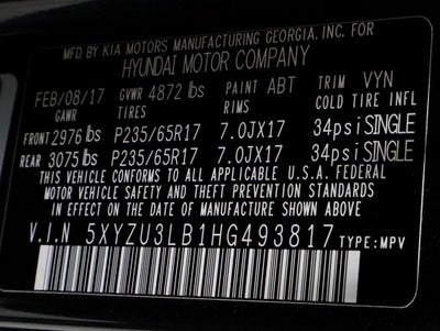 2017 Hyundai Santa Fe Sport 2.4L Auto