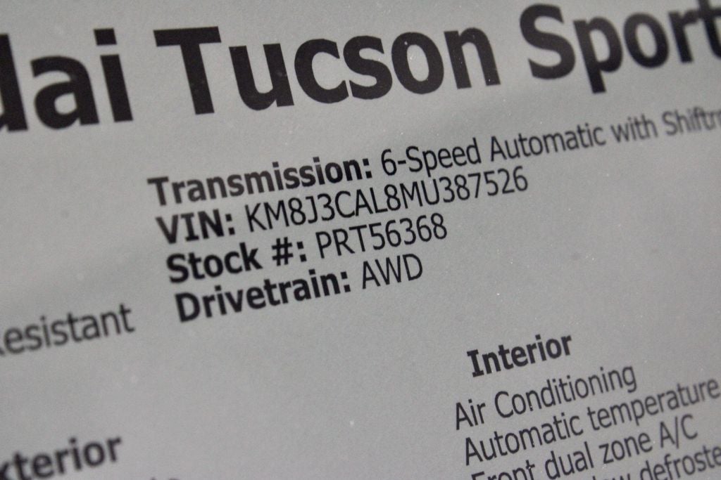2021 Hyundai TUCSON Sport AWD