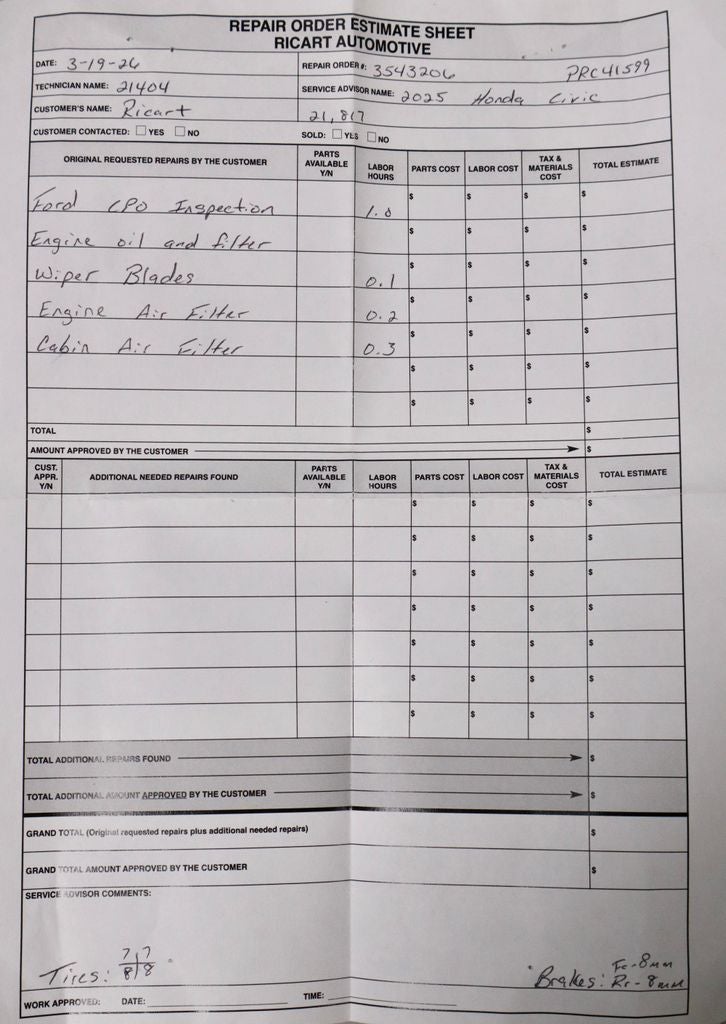 2025 Honda Civic Sedan LX