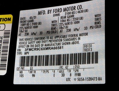 2021 Ford Bronco Sport Outer Banks