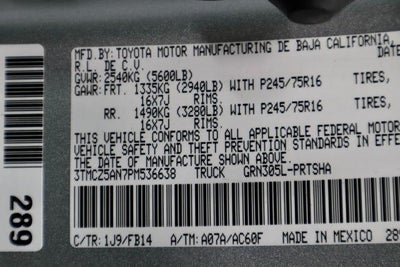 2023 Toyota Tacoma 4WD SR