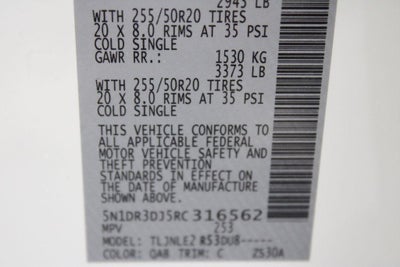 2024 Nissan Pathfinder Platinum