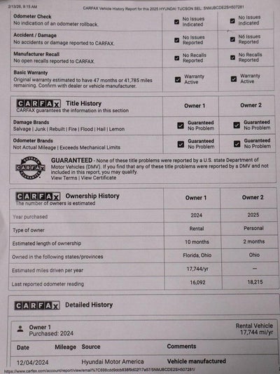 2025 Hyundai TUCSON SEL