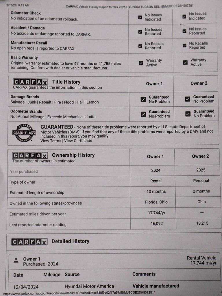 2025 Hyundai TUCSON SEL