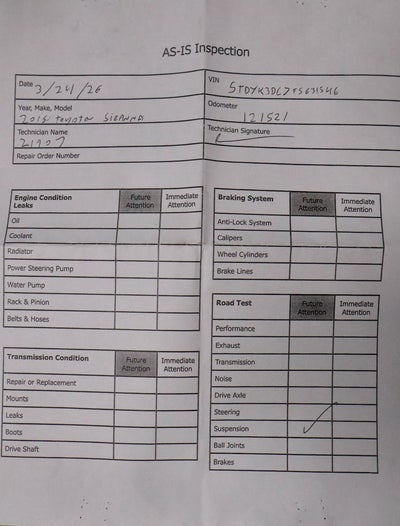 2015 Toyota Sienna XLE