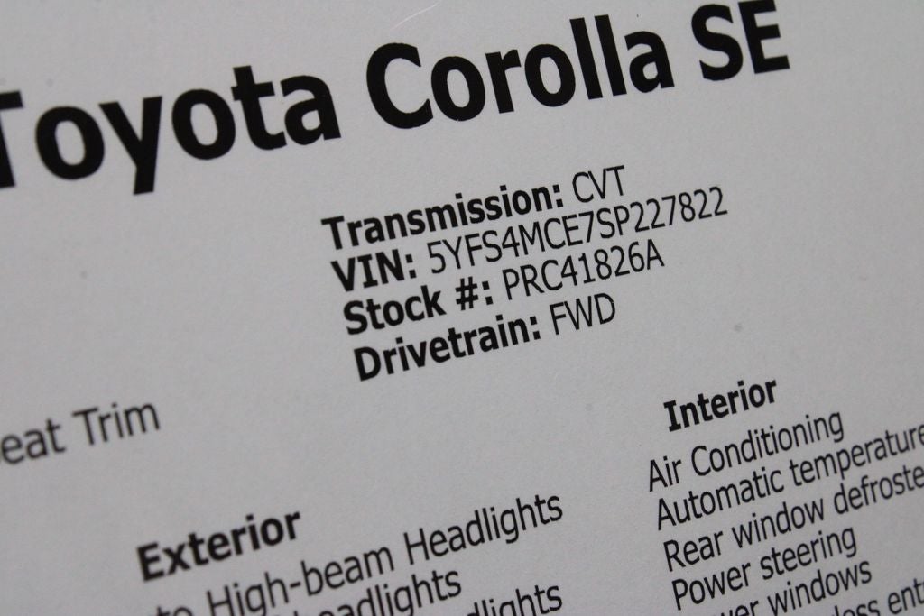 2025 Toyota Corolla SE