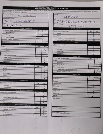 2025 Tesla Model Y Long Range