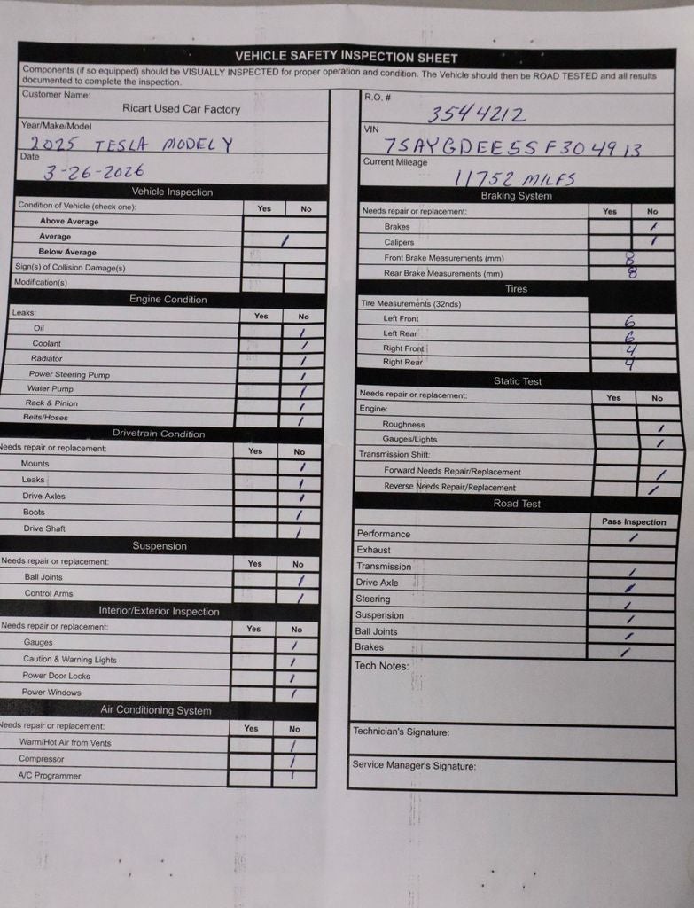 2025 Tesla Model Y Long Range