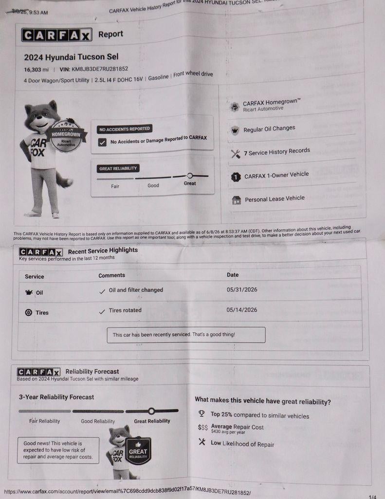2024 Hyundai TUCSON SEL